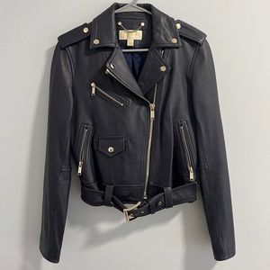 Michael Kors Leather Moro Jacket